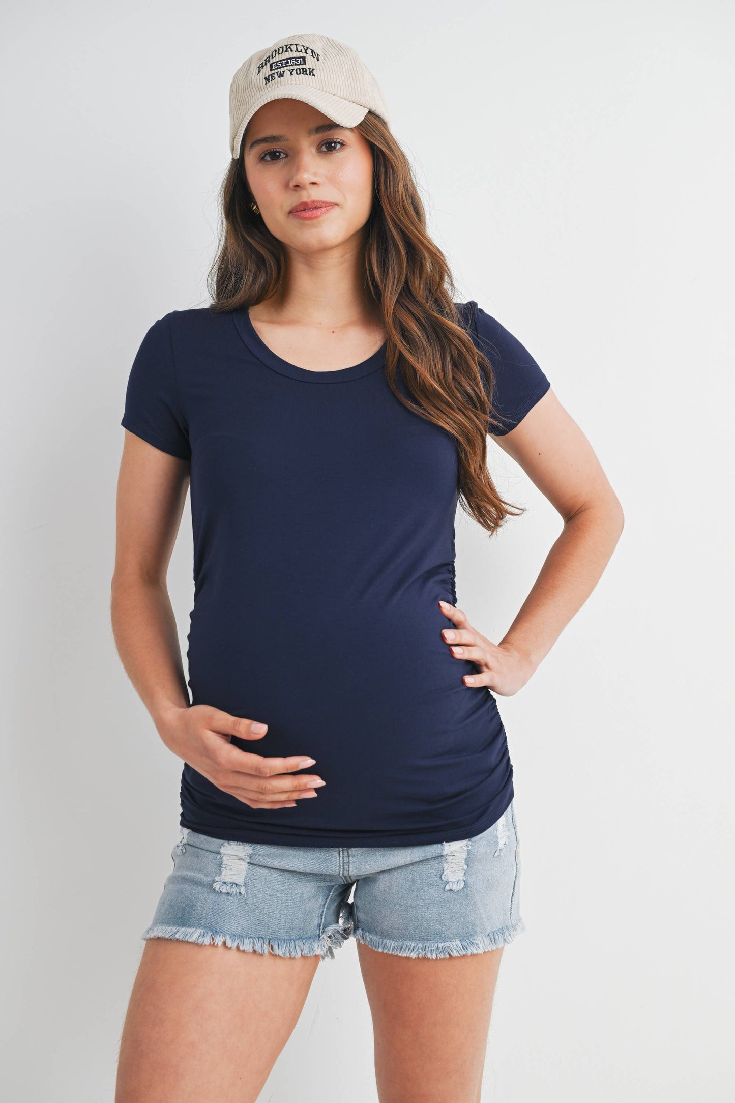 Ruched Maternity T-Shirt