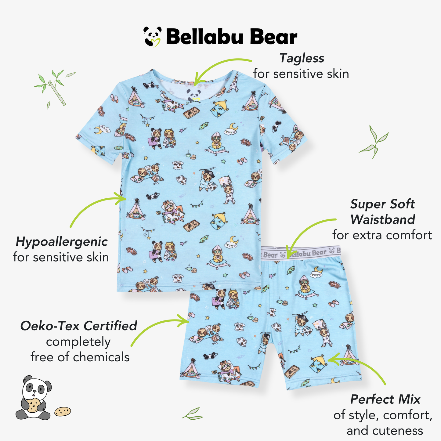 Sloth Pjs Short Set