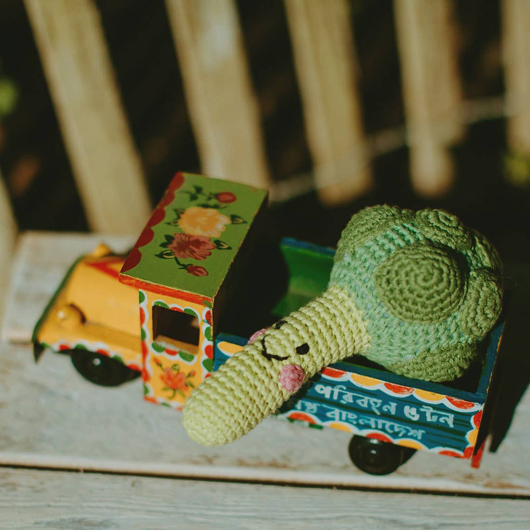 Pretend Play Food Rattle - Broccoli Rattle