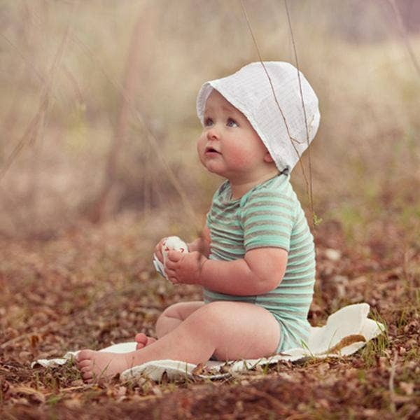 Handmade Organic Baseball Rattle