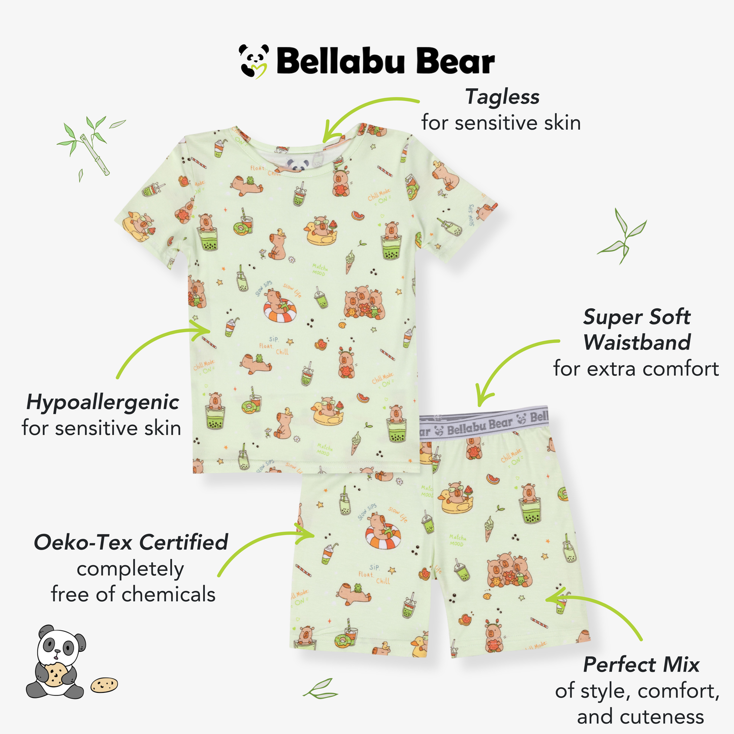 Capybara Pjs Short Set
