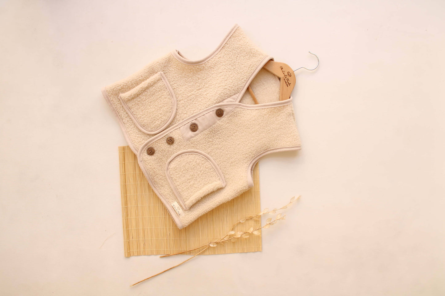 Oversized Cream Vest