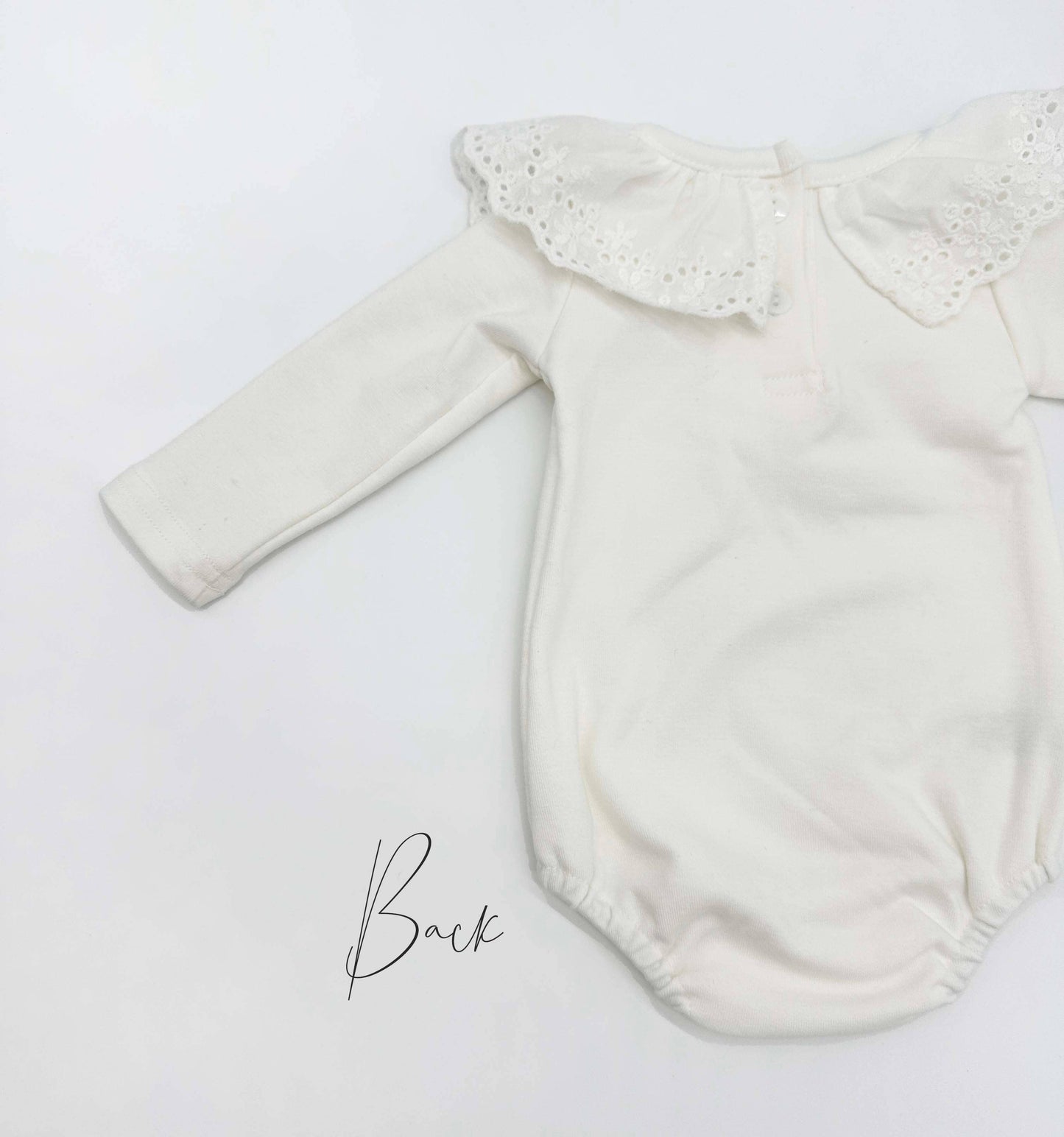 White Ruffle Bodysuit