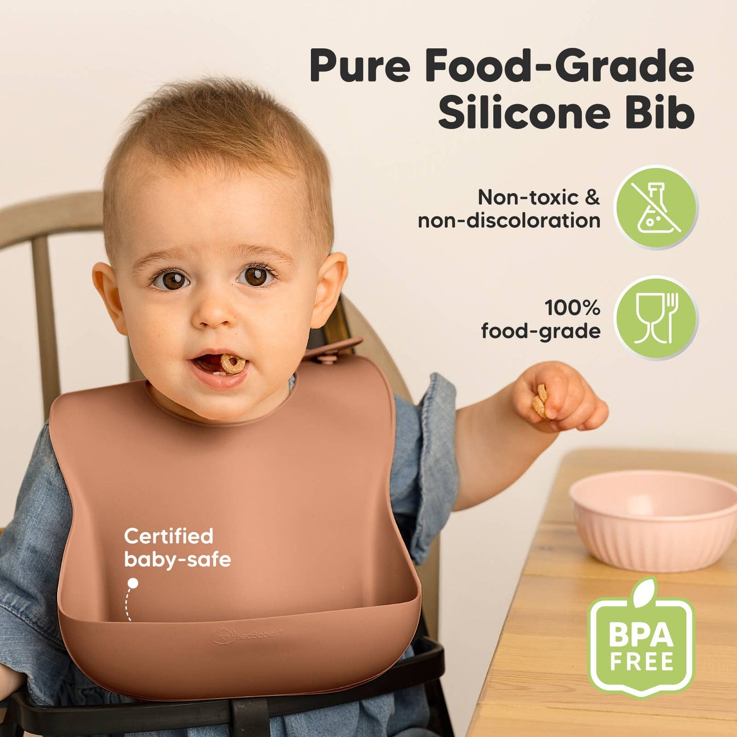 2-Pack Prep Silicone Bibs Dusk