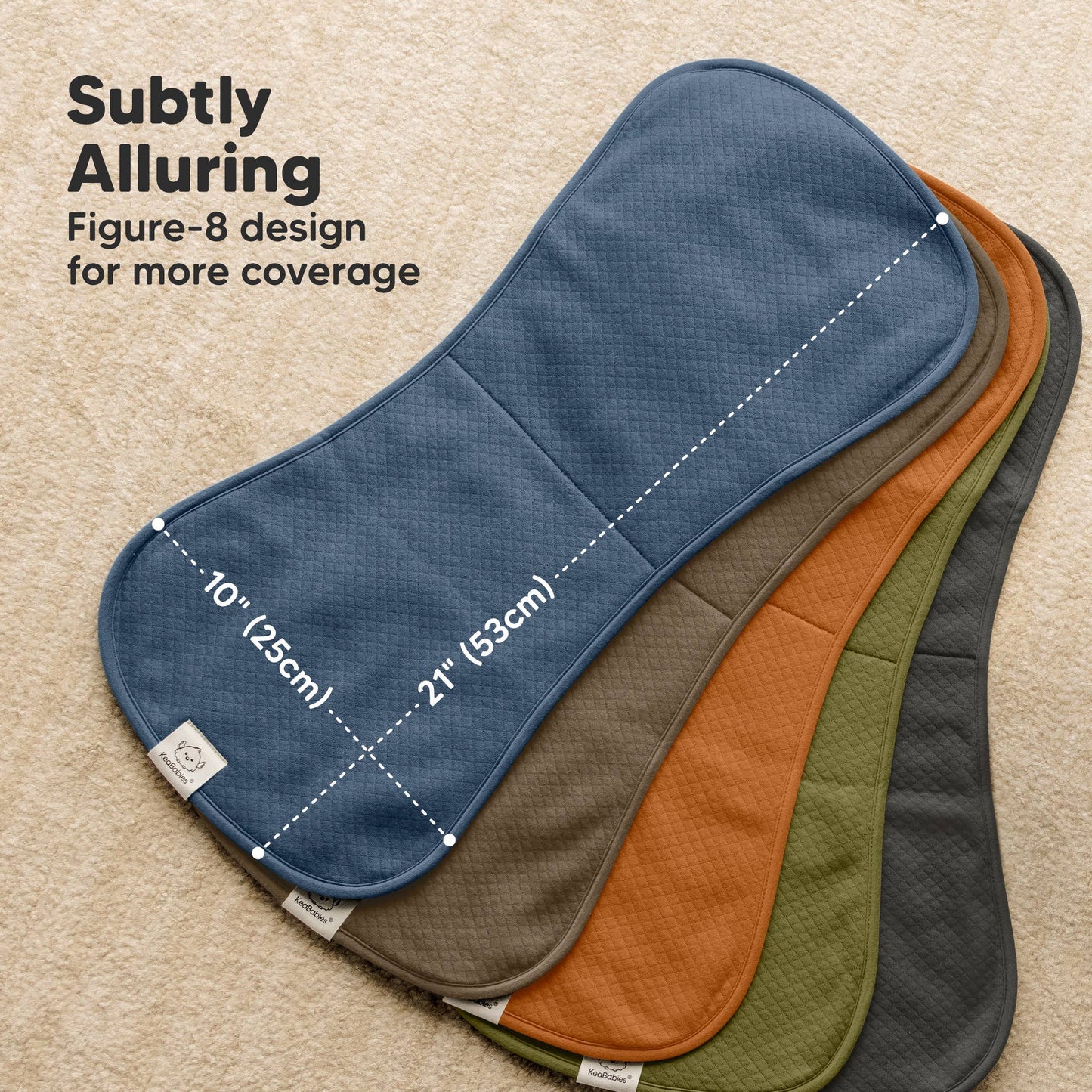 5-Pack Quin Baby Burp Cloths