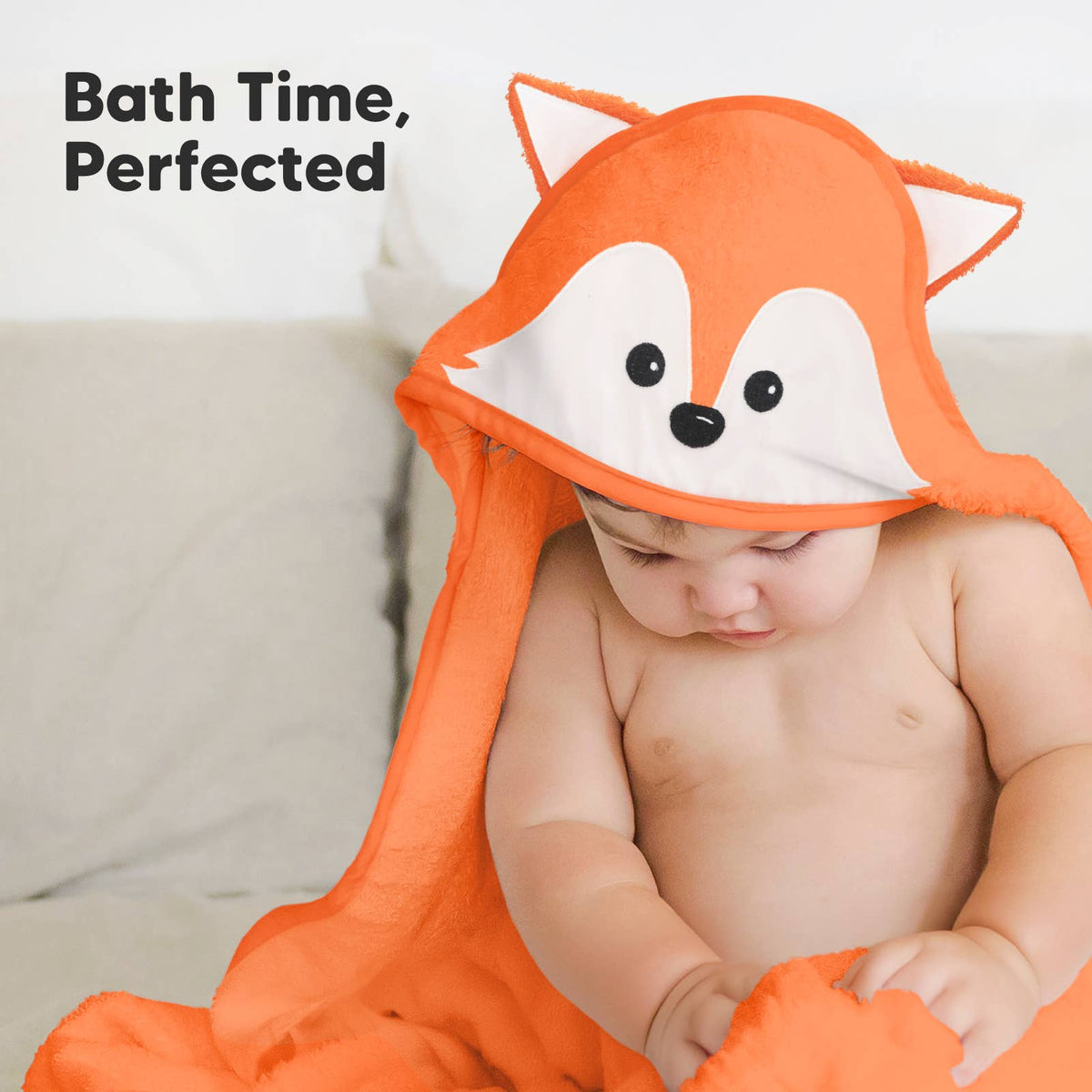 KeaBabies Cuddle Baby Hooded Towel