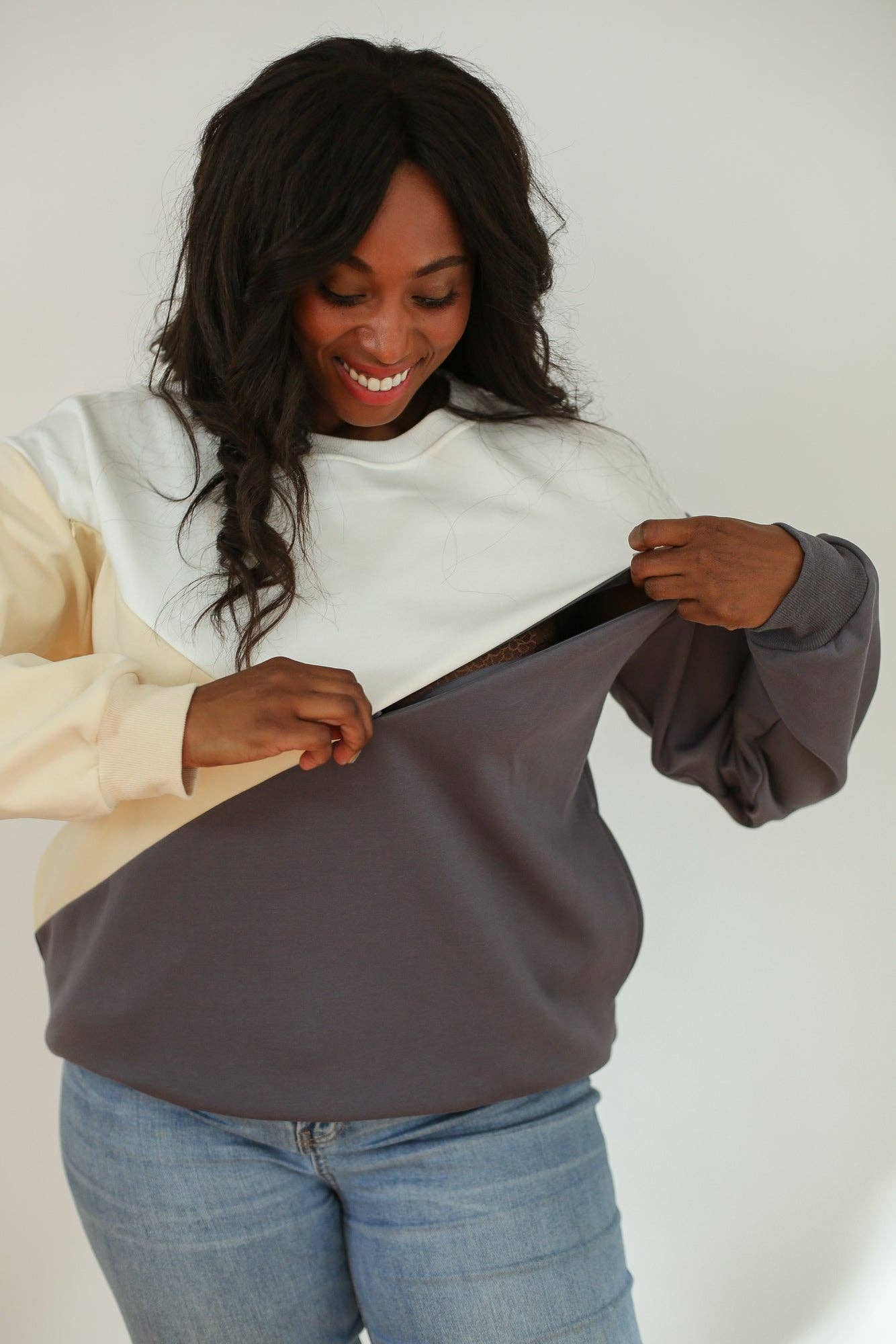 Zip Breastfeeding Sweatshirt