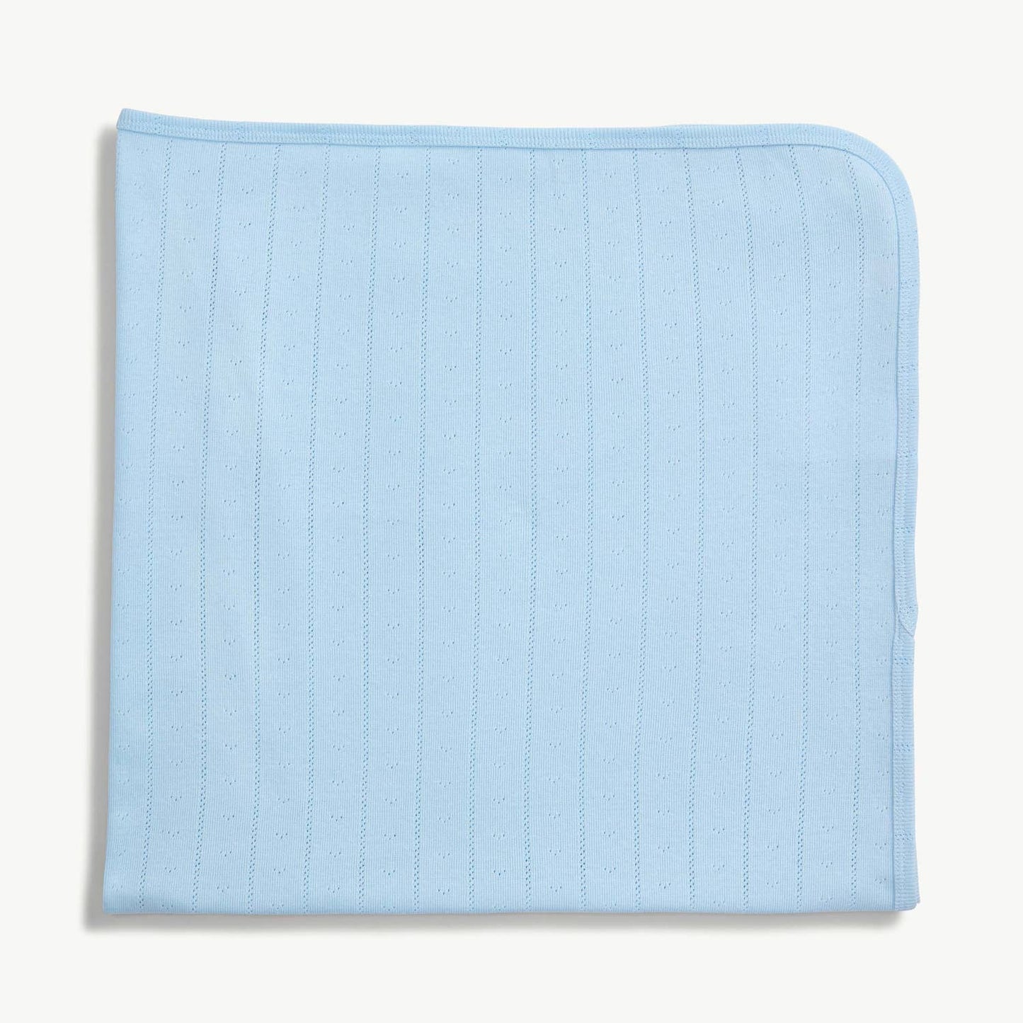 LOVE LINES BLUE BABY BLANKET