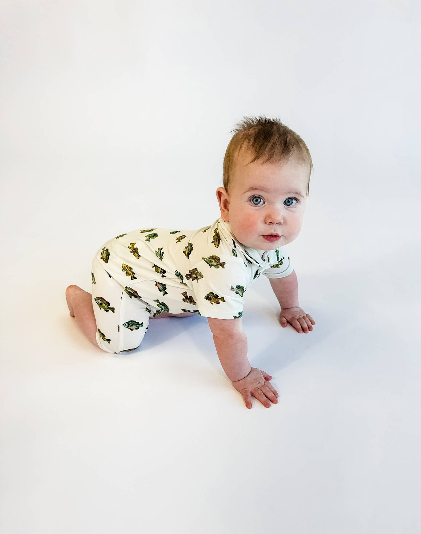 Lake Fish Polo Romper