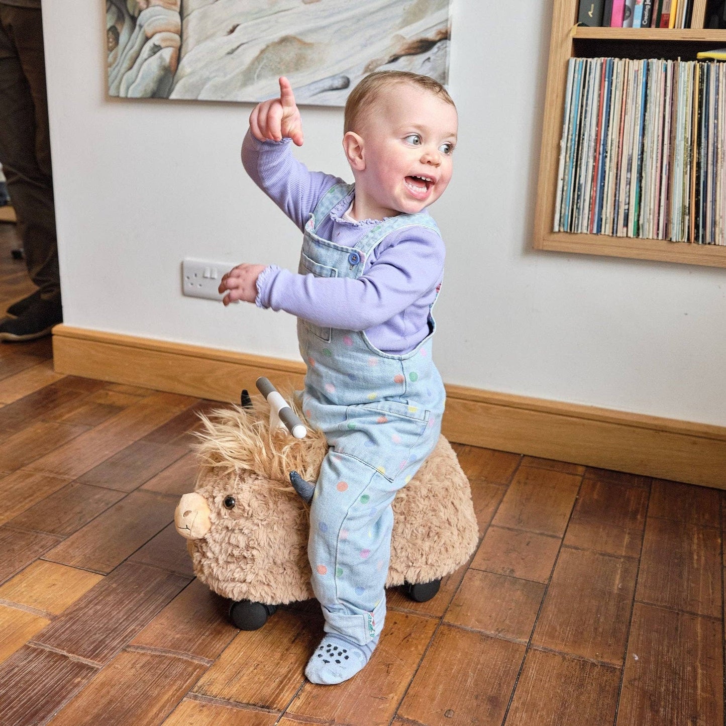 Highland Cow Hairies Ride-On Toy