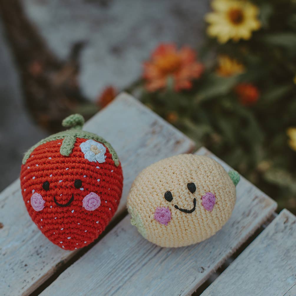 Pretend Play Food Rattle - Strawberry