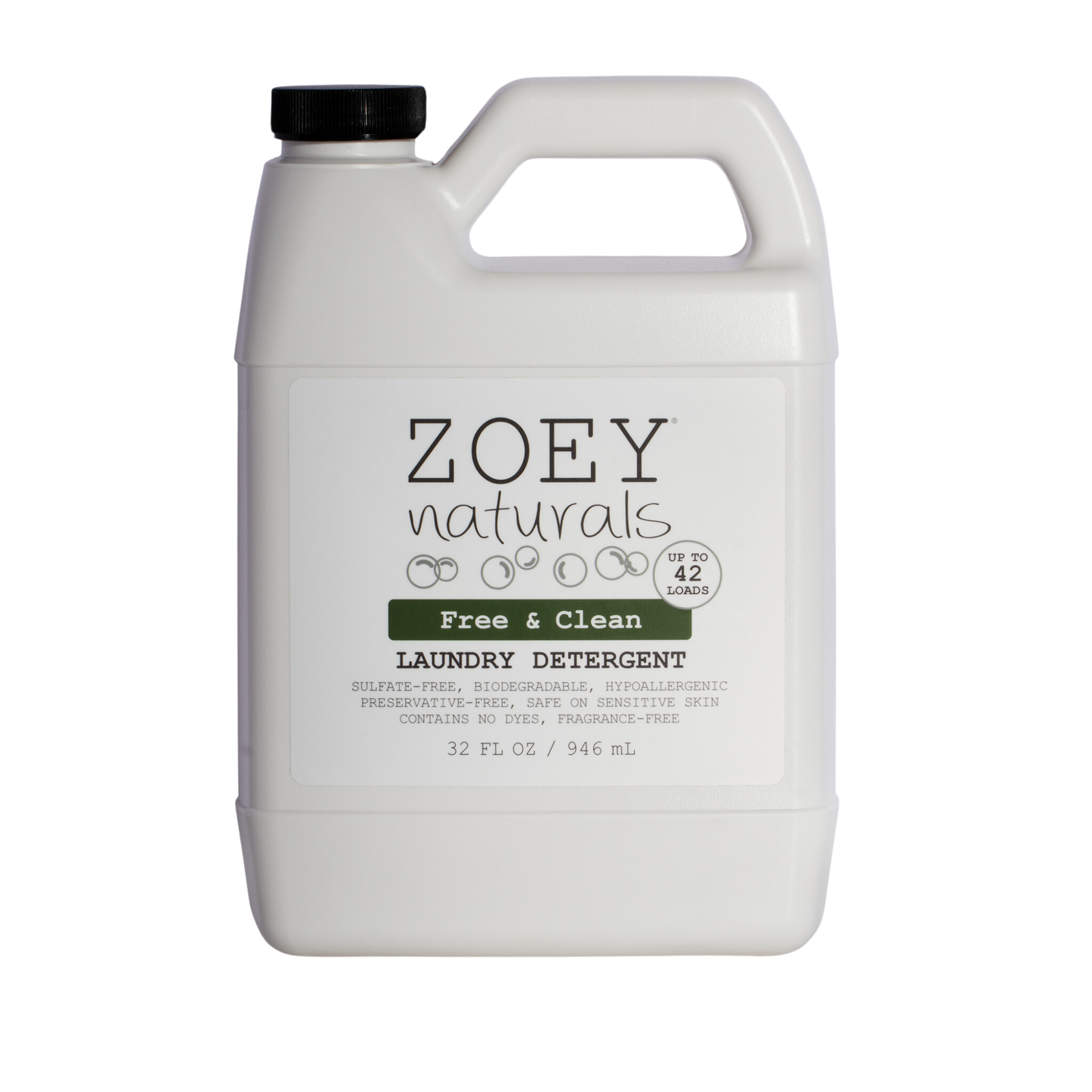 Zoey Naturals Free & Clean Laundry Detergent