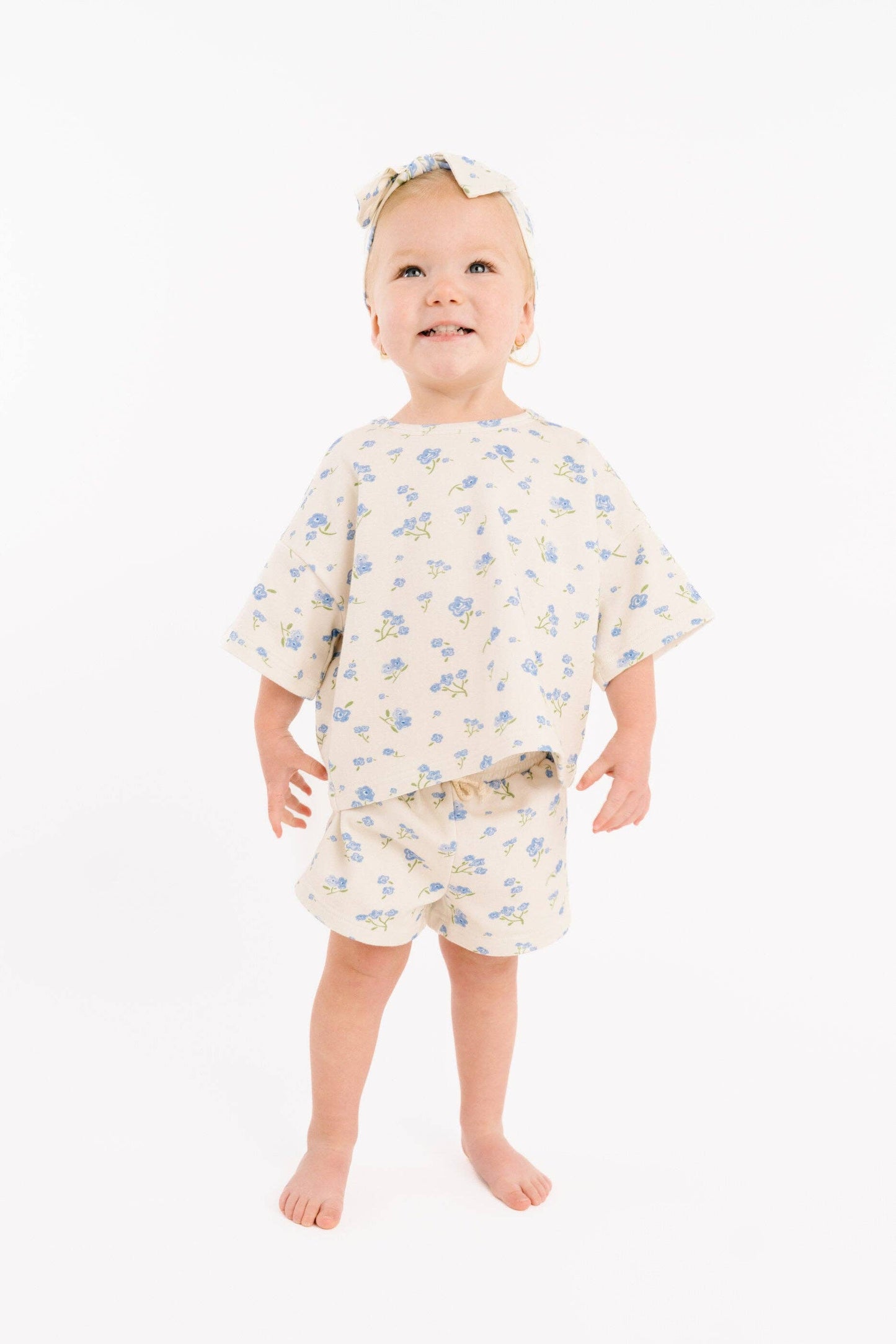 Blue Blooms Slouchy Set