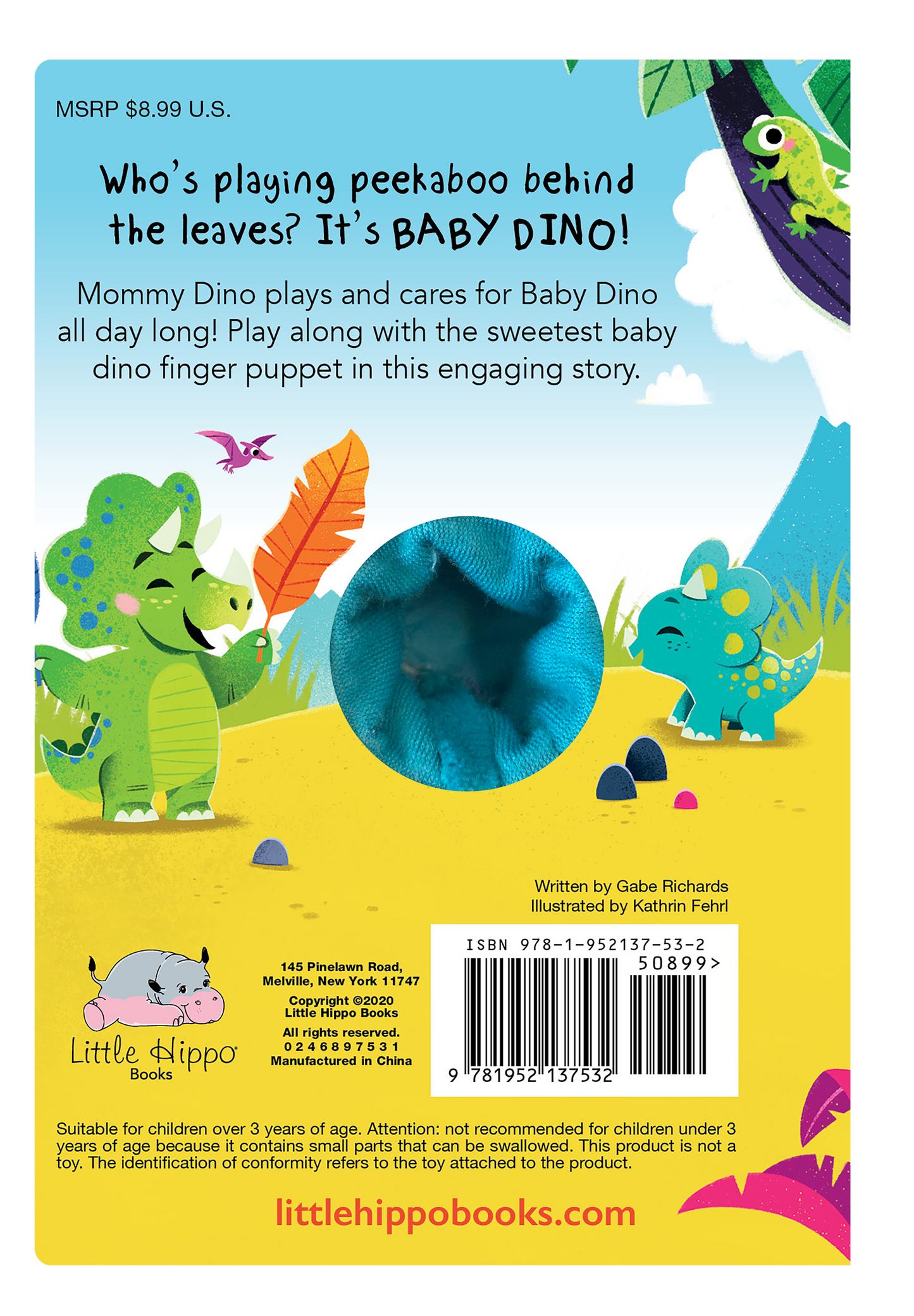 Baby Dino Finger Puppet Book