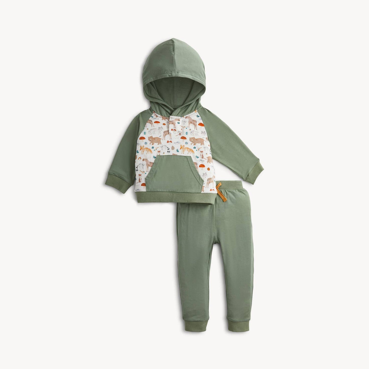 WONDERFUL WILDLIFE MODAL L/S HOODIE W JOGGER