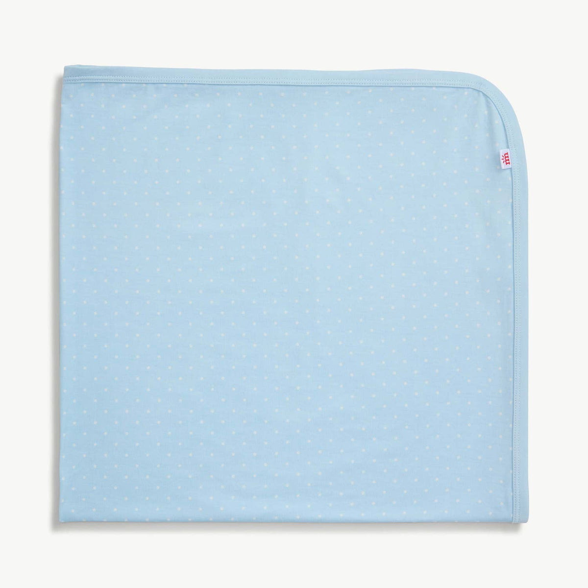 PIN DOT BLUE BABY BLANKET