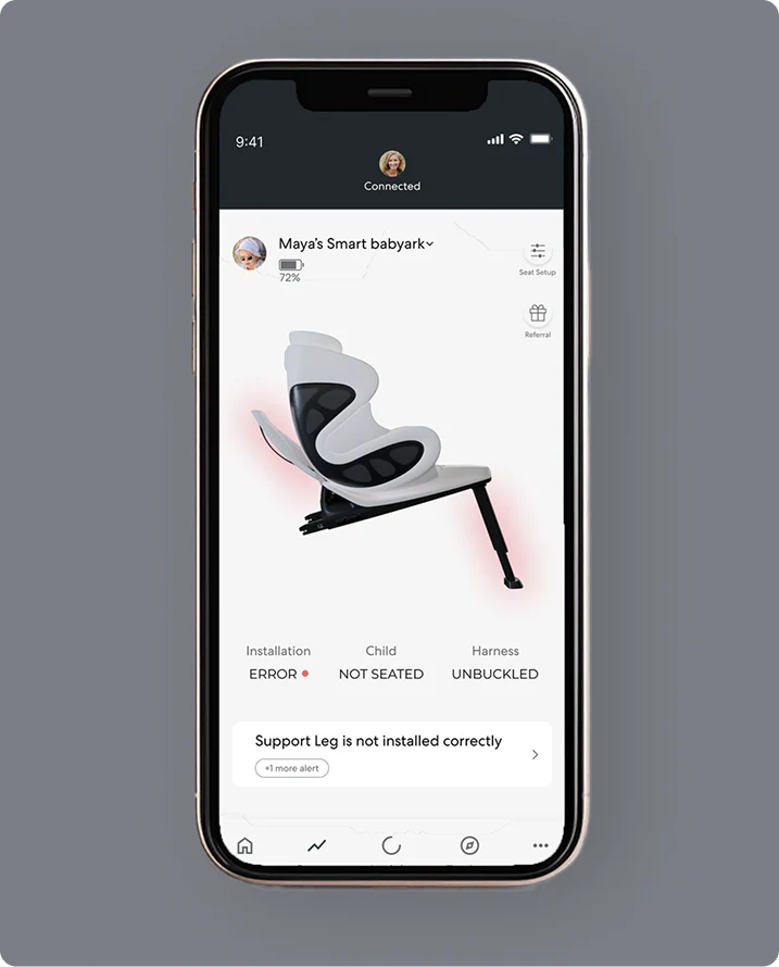 babyark - Smart Convertible Car Seat - Midnight Blue