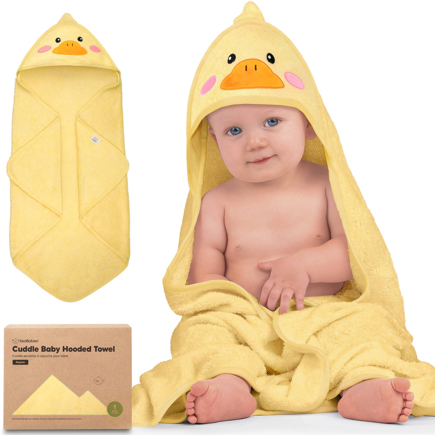 Duckling Cuddle Baby Hooded Towel