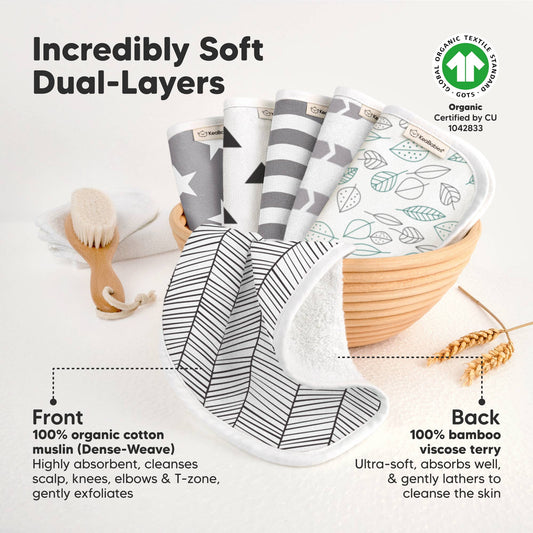 6-Pack Organic Cami Baby Washcloths