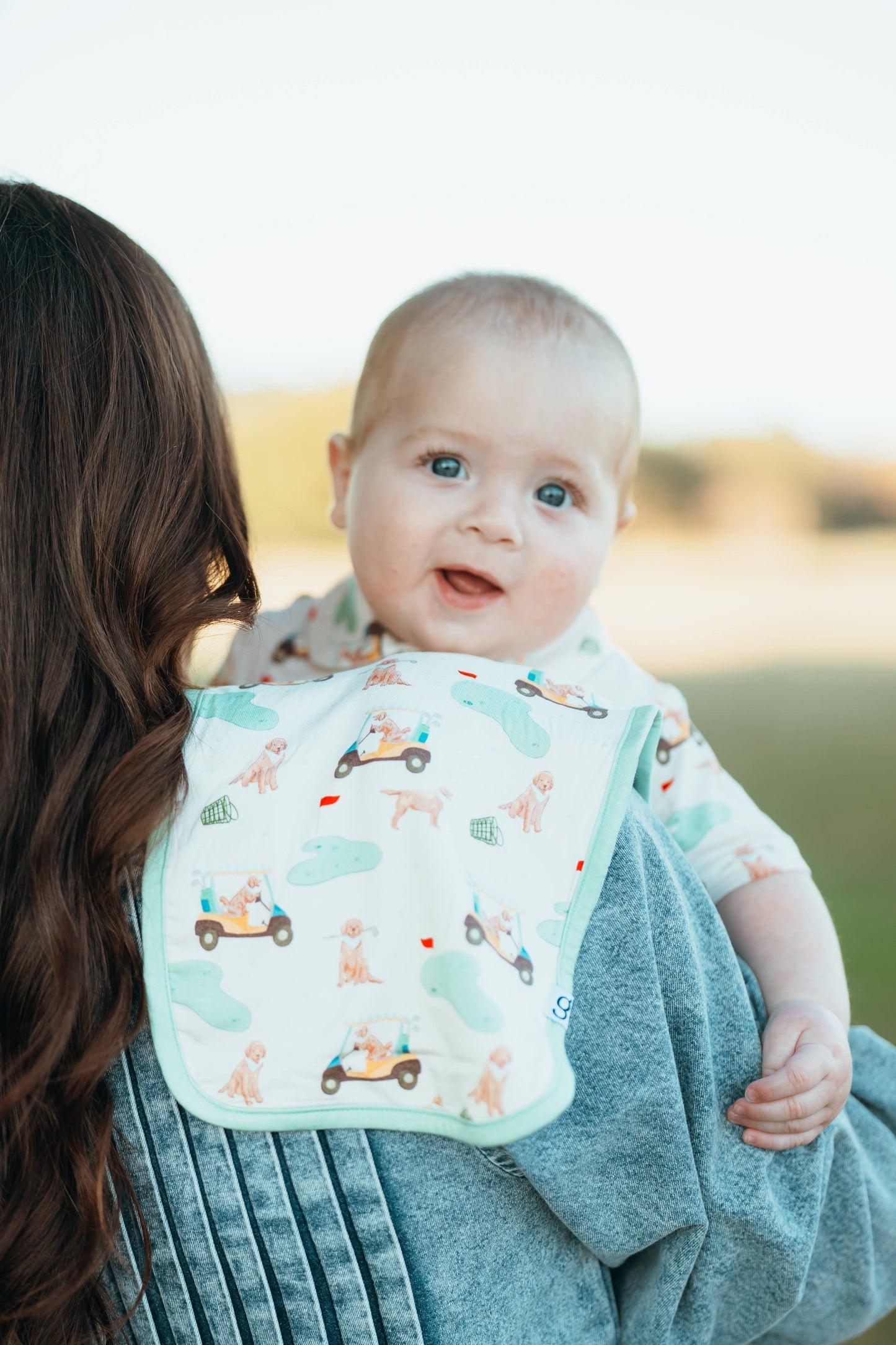 Barks & Birdies Burp Cloth Set