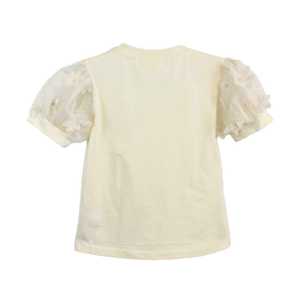 Floral Puff Sleeves Tee