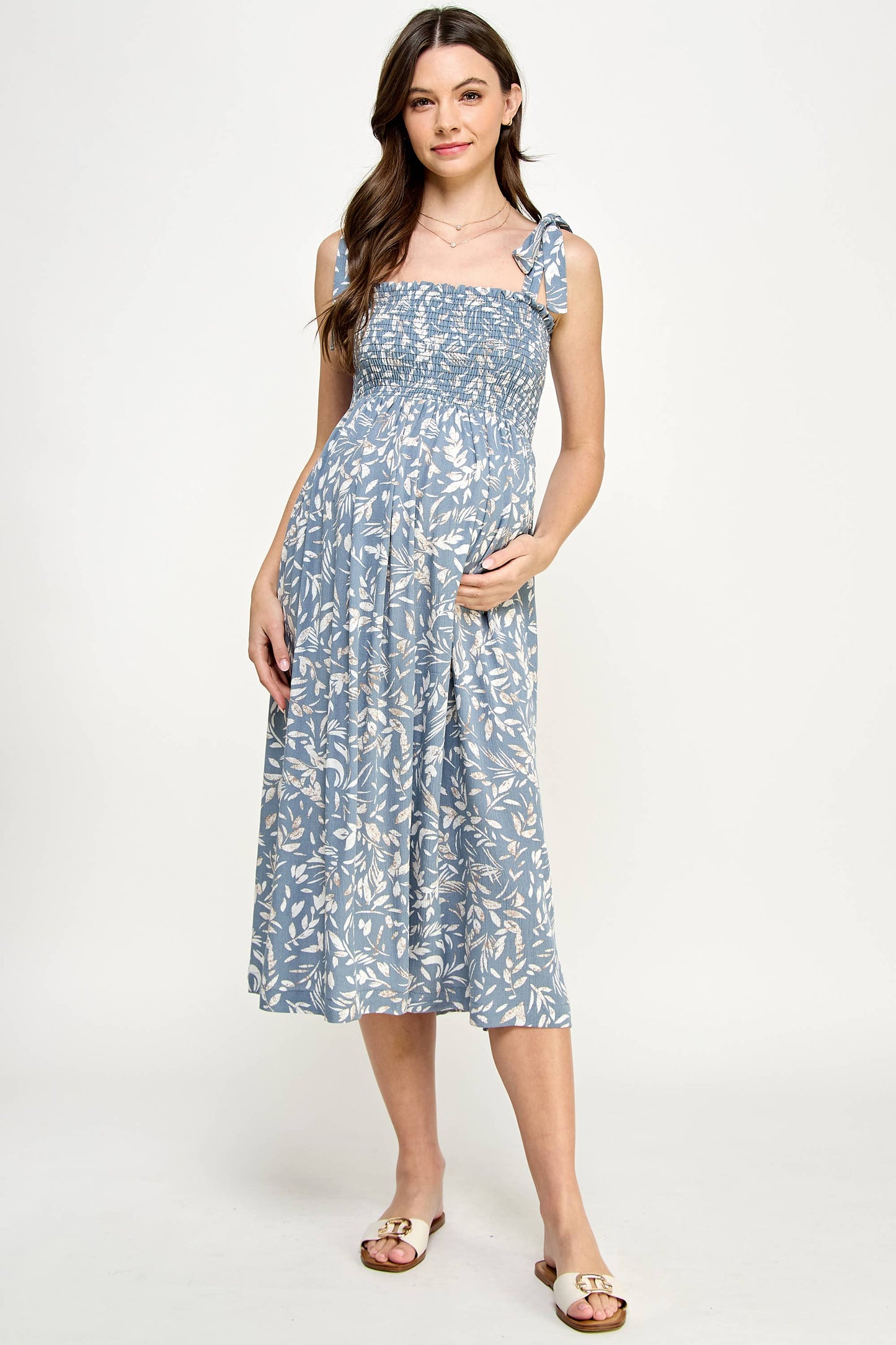 Light Blue Midi Dress