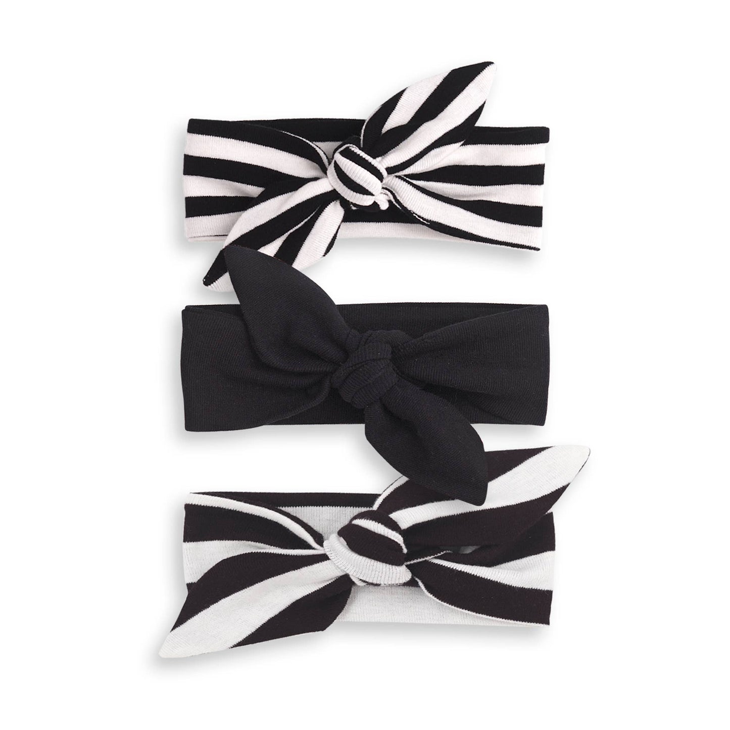 Girl's Black Cotton Headband