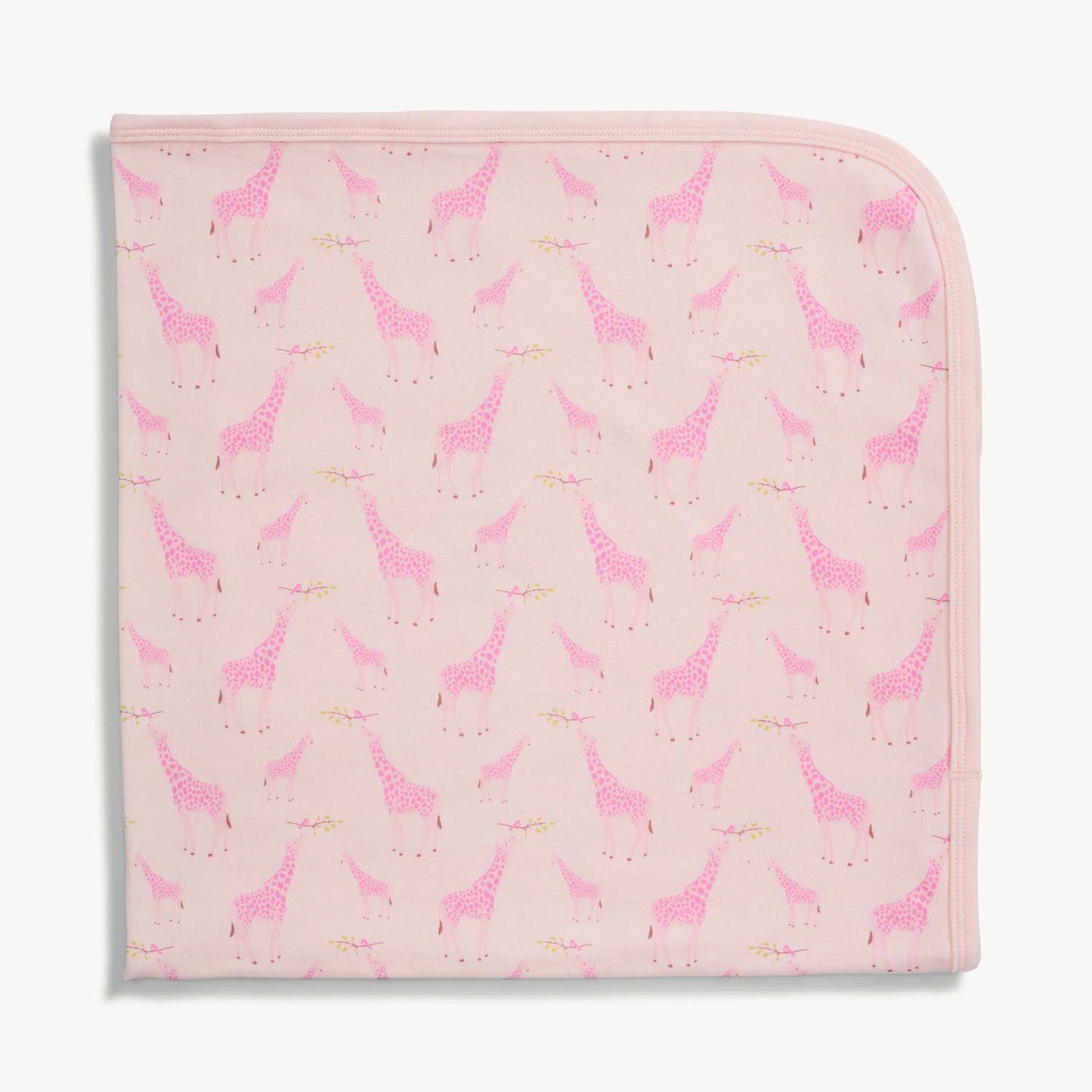 Pink Jolie Giraffe Organic Cotton Blanket
