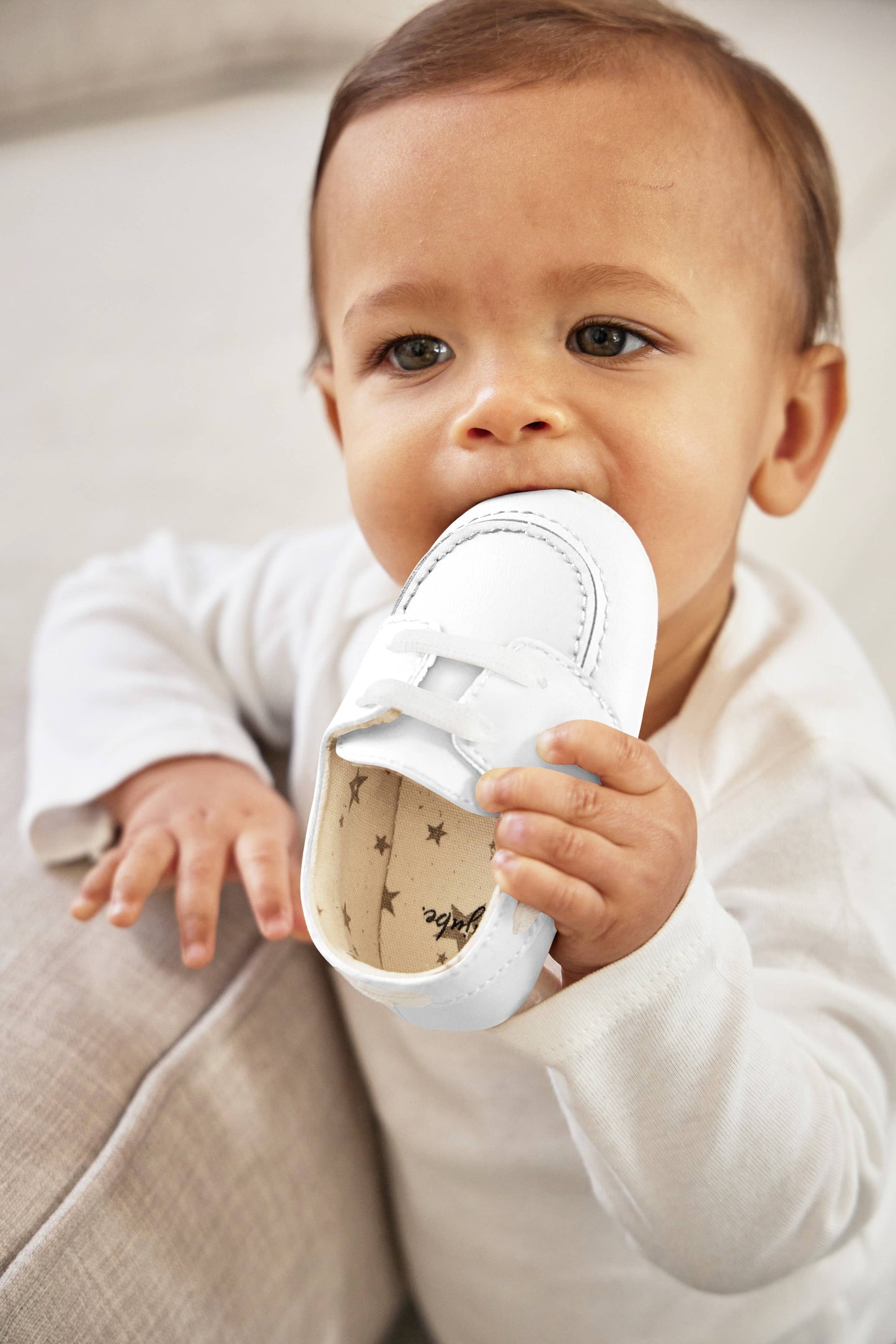 Baby Boat Shoe Snowy White