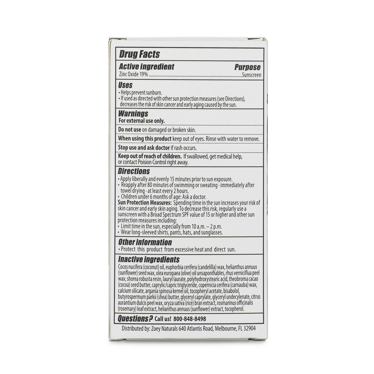 Fragrance Free SPF 50 Mineral Sunscreen Stick