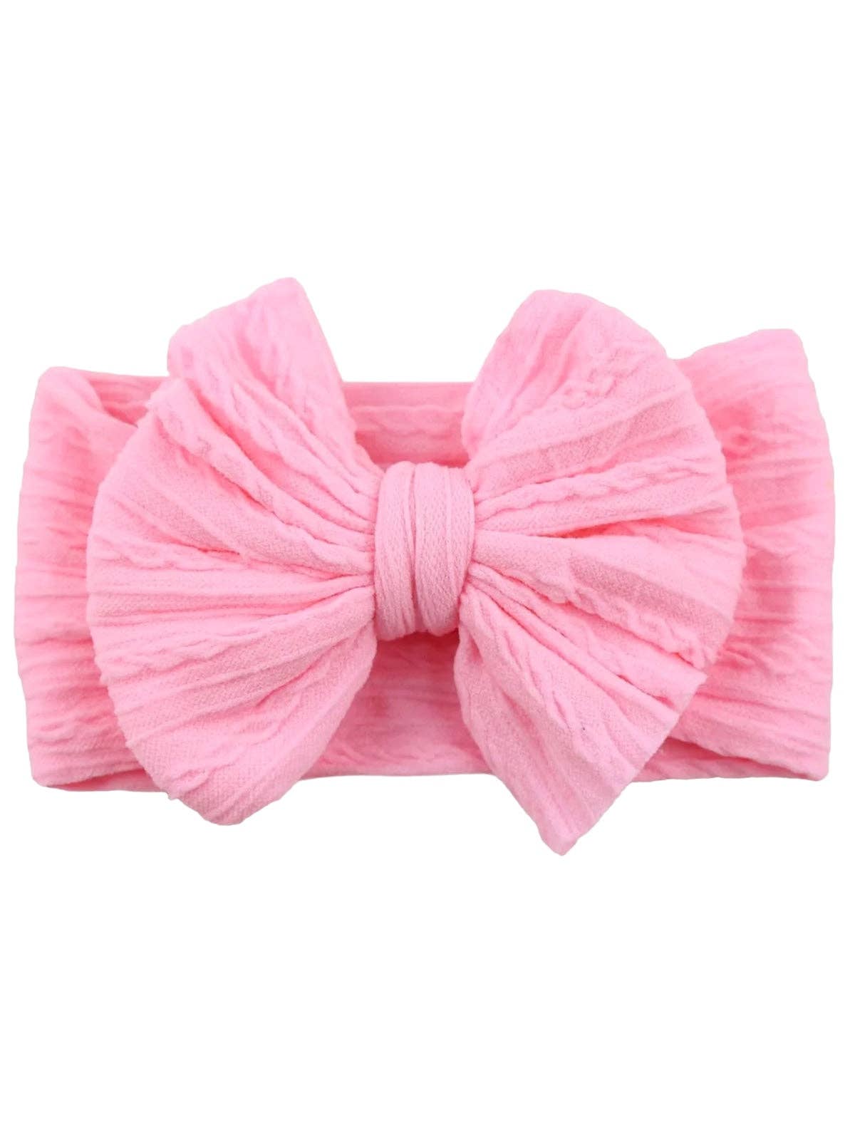 Pinky Pink Cable Bow
