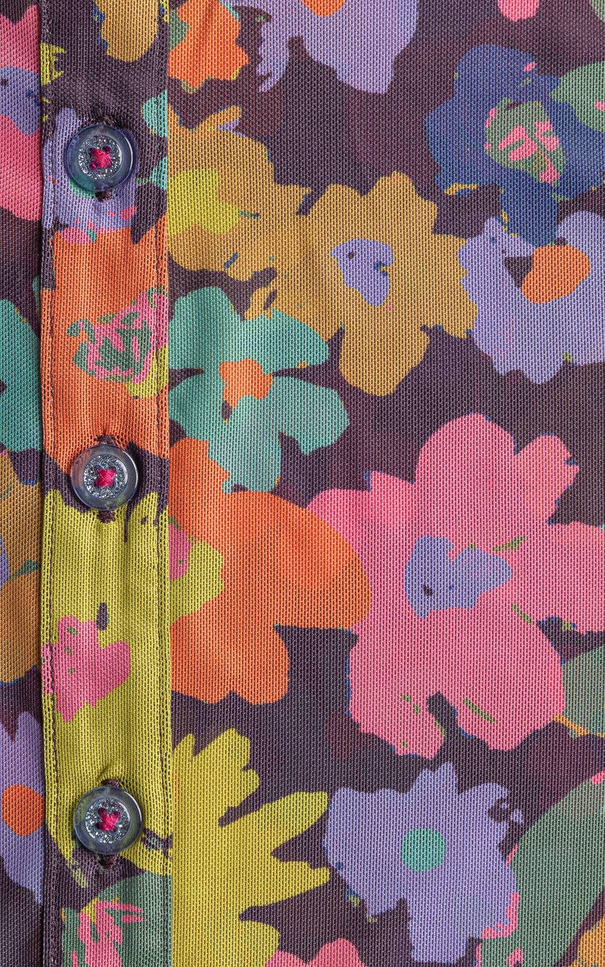 Flower Power Button Blouse