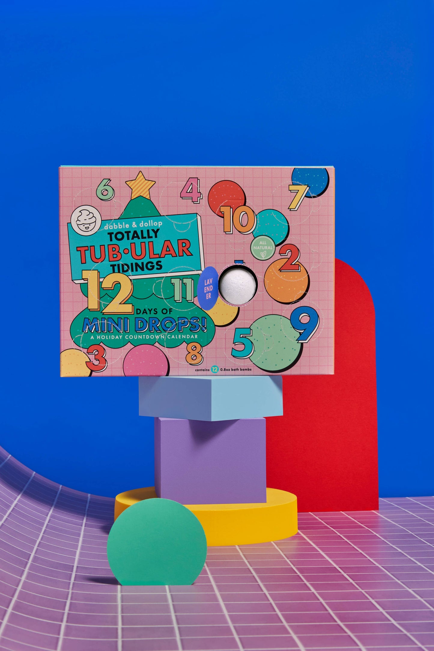 12 Days of Mini Bath Bombs Countdown Calendar