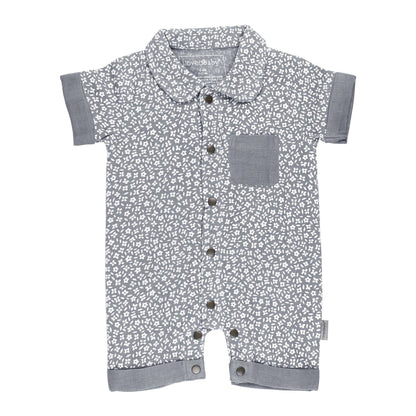 Blueberry Floral Muslin Coverall