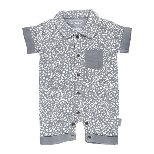 Blueberry Floral Muslin Coverall