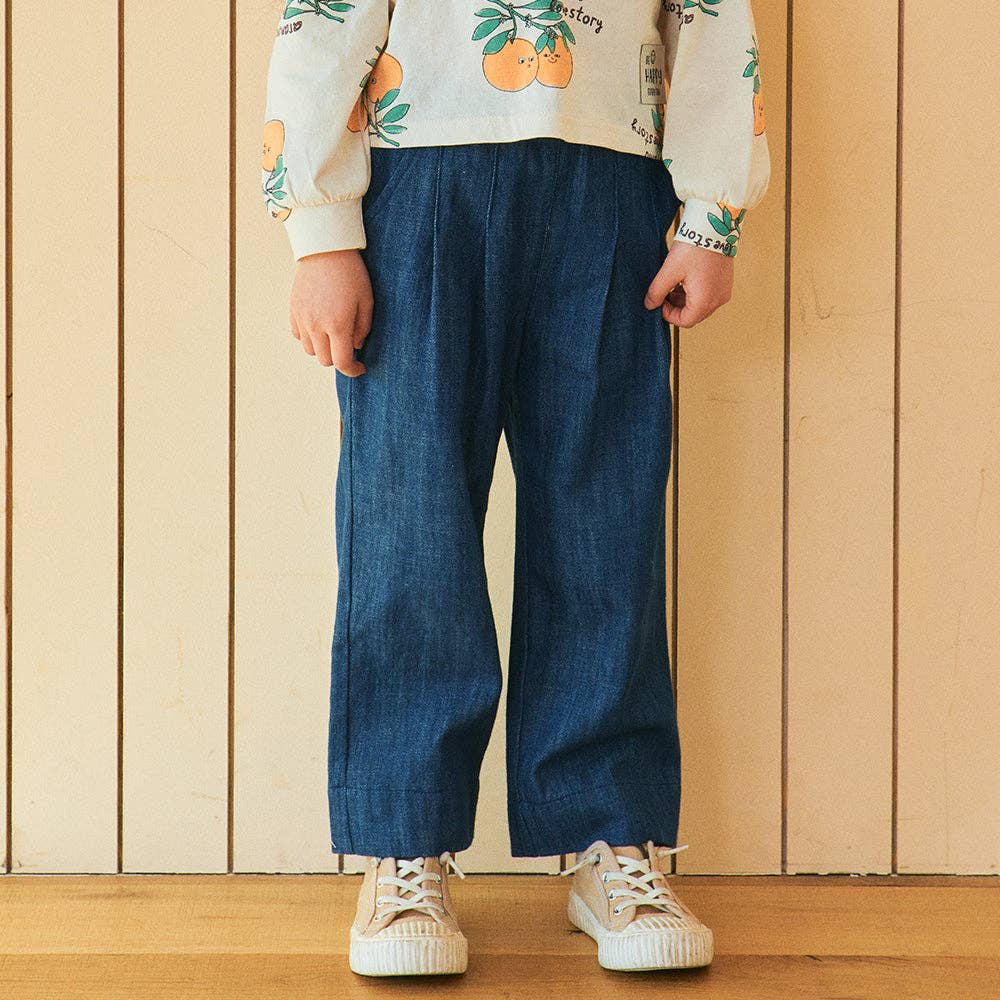 Wide Leg Denim Pants