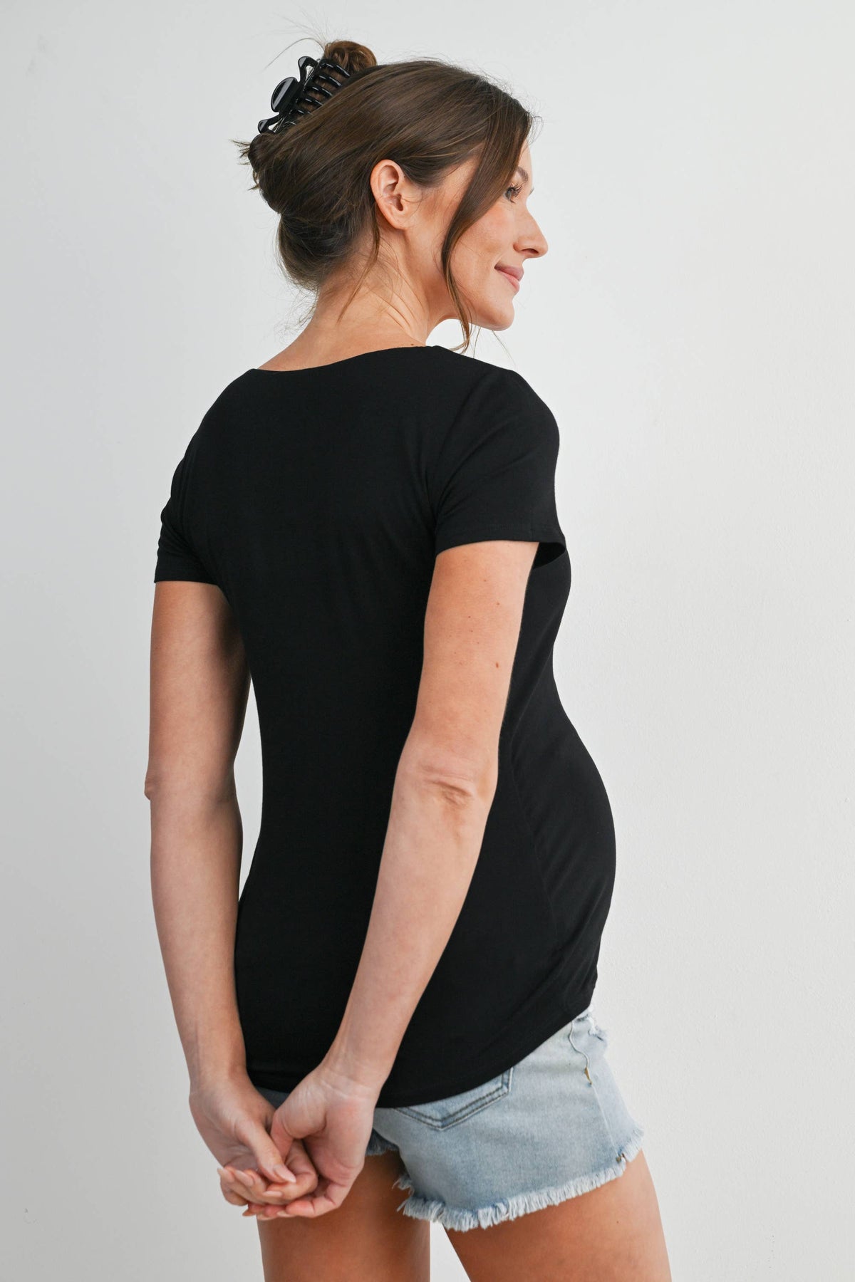 Scoop Neck Maternity T-Shirt