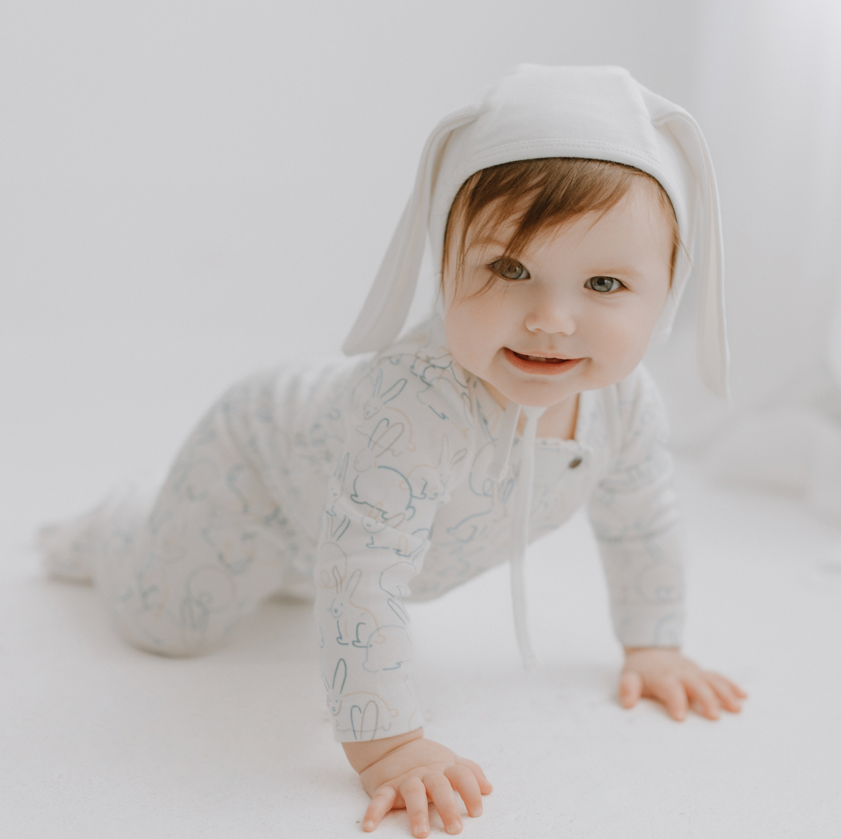 Baby kid organic Hat Bonnet with Ears