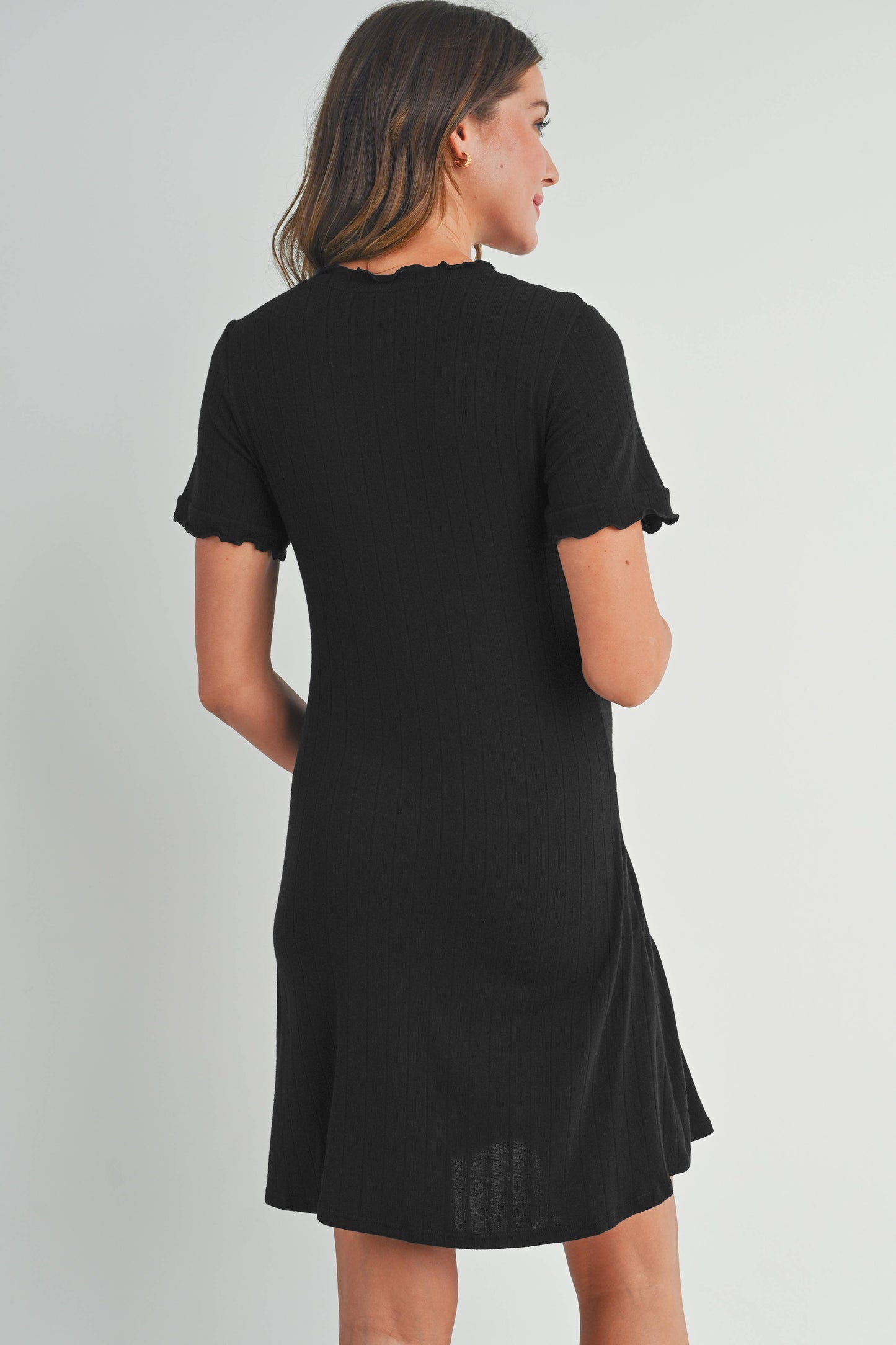 Ribbed Maternity T-Shirt Dress