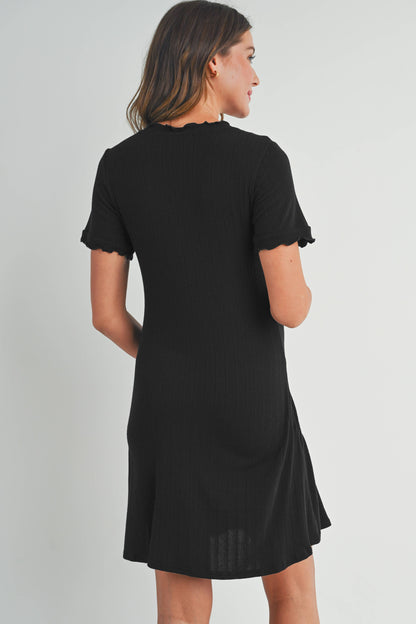 Ribbed Maternity T-Shirt Dress