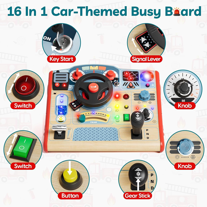 Topbright! Firetruck Busy Board