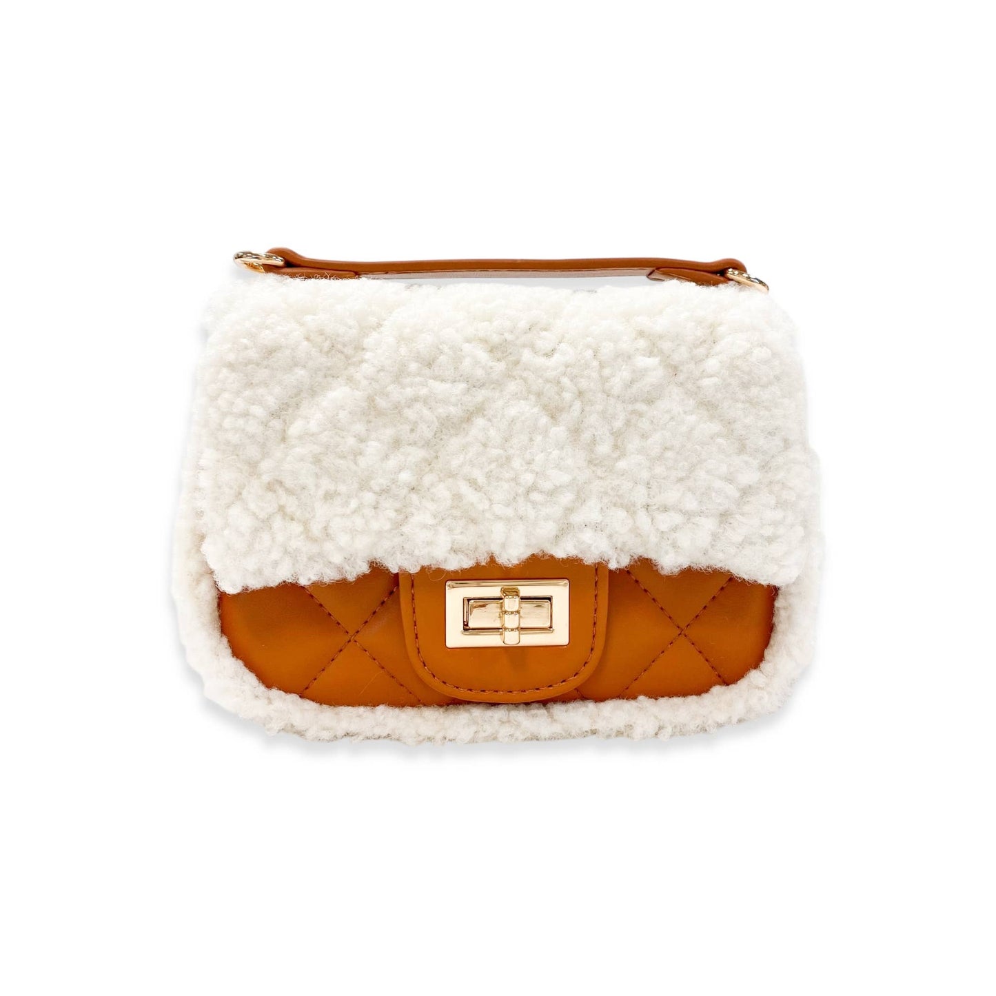 Sherpa Mixed Quilted Purse