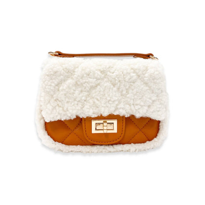 Sherpa Mixed Quilted Purse