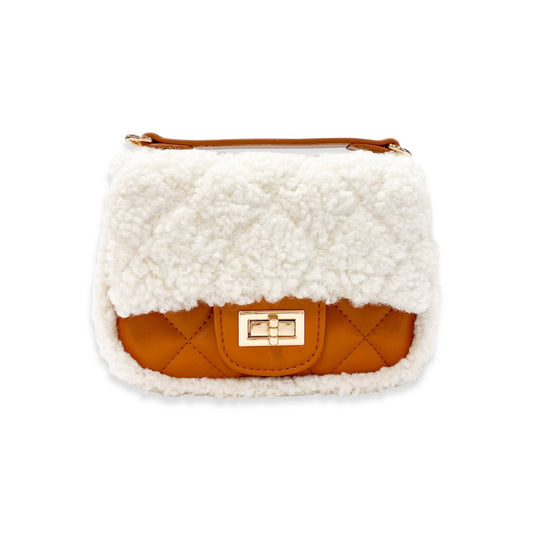 Sherpa Mixed Quilted Purse