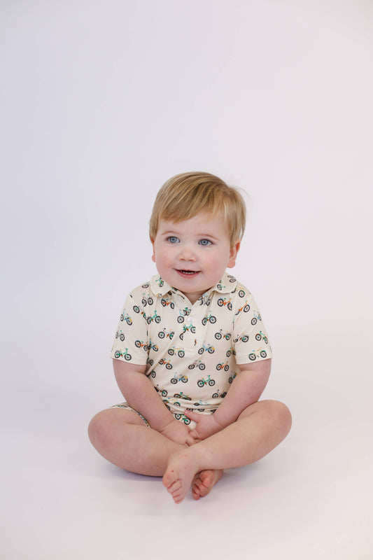 Bike Buddies Polo Romper 