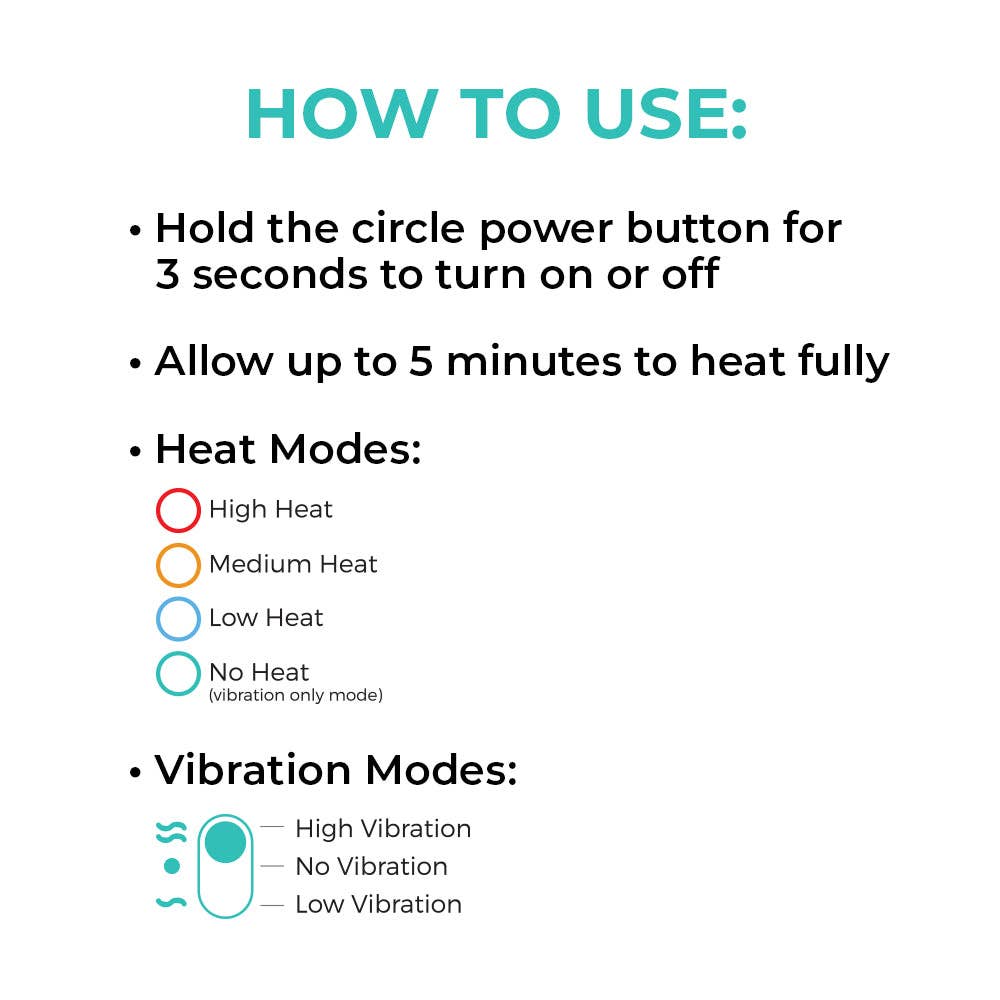 LaVie 2-in-1 Warming Lactation Massager, Heat and Vibration
