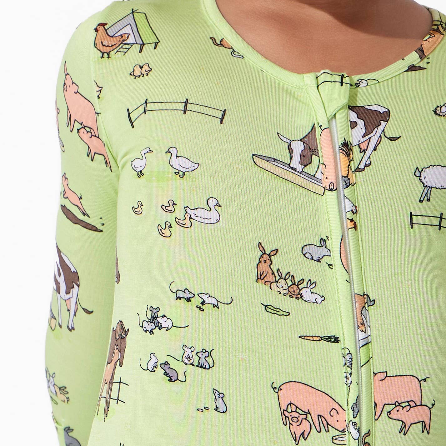 Farm Animals Convertible Footie
