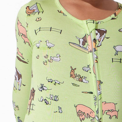 Farm Animals Convertible Footie