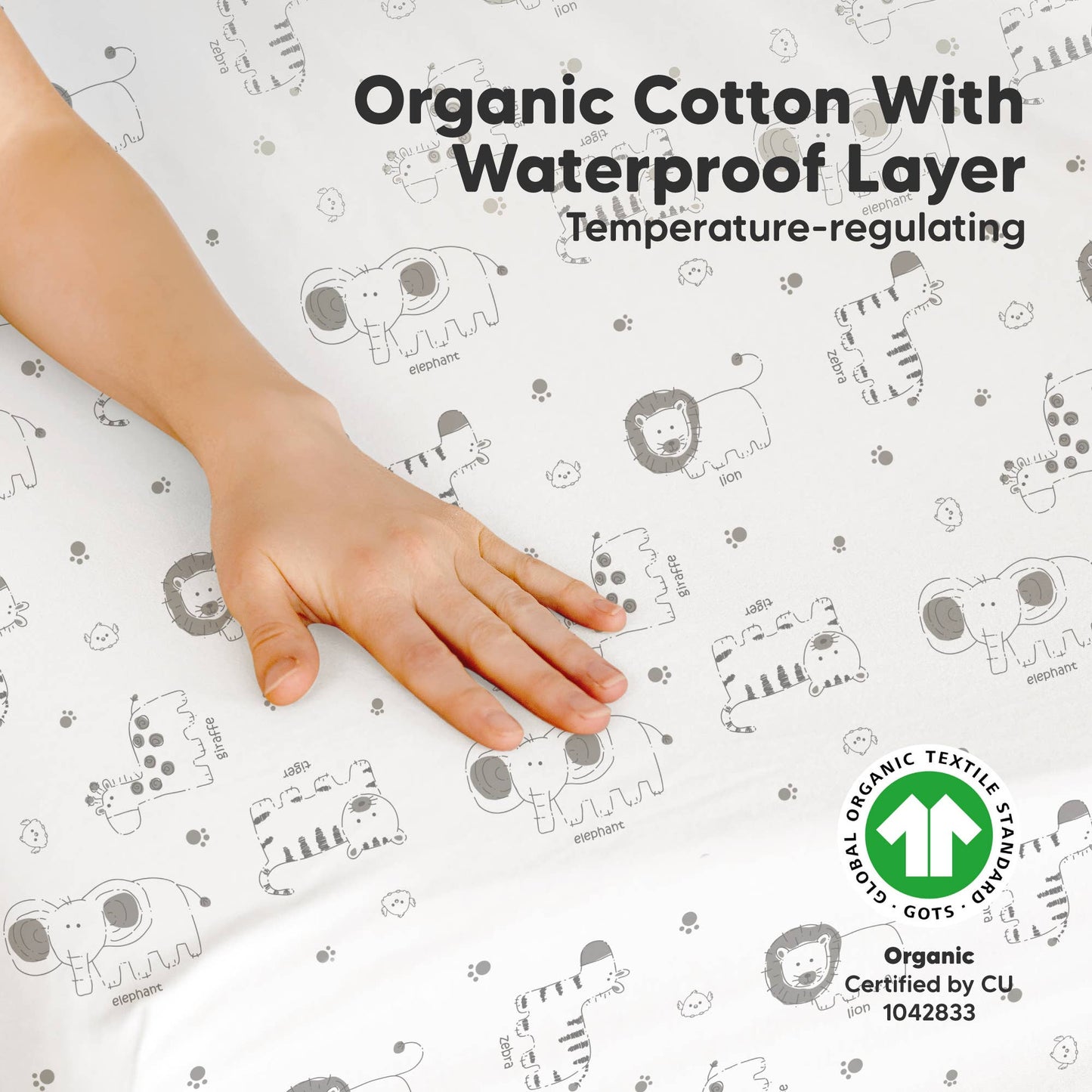 2-Pack Mini Crib Sheets Organic