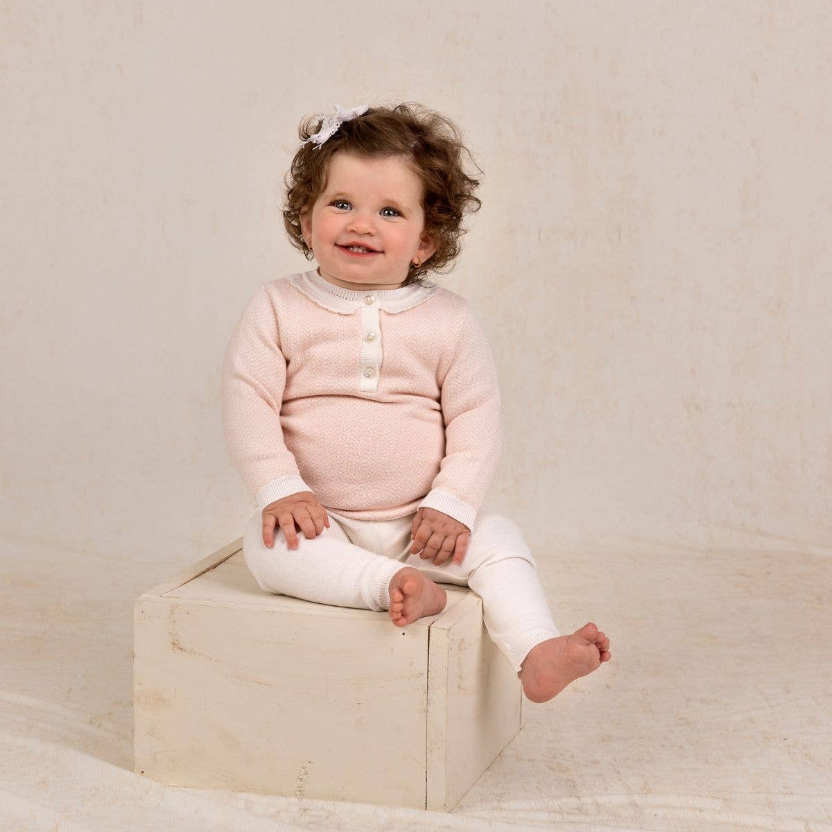 Blush Chevron Knit Set